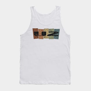 U2 Retro Pattern Tank Top